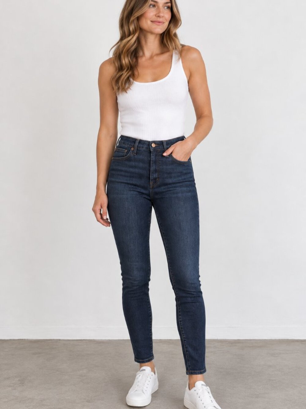 Madewell 10" High-Rise Skinny Jeans Dark Indigo Size 30
